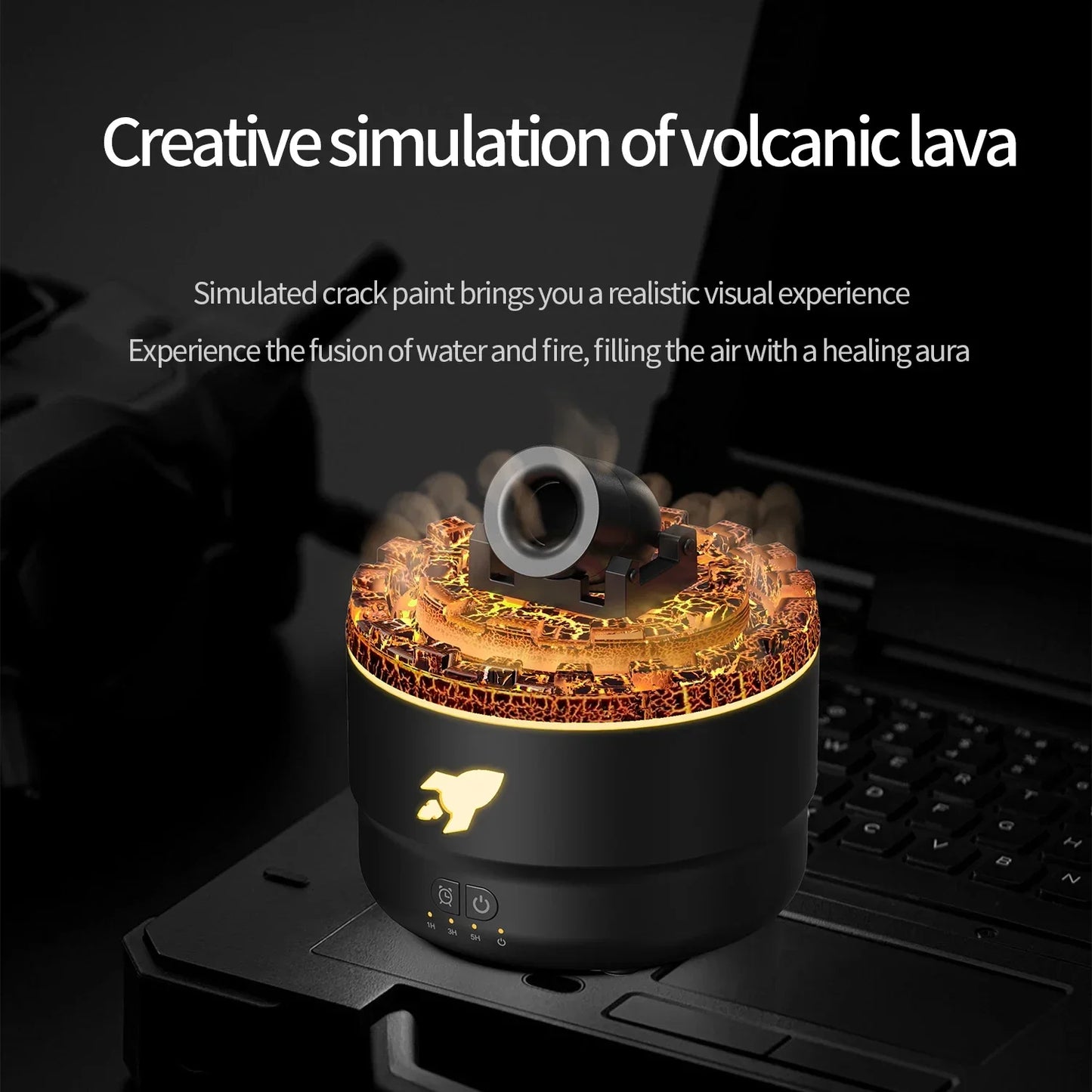 Volcanic Cannons Small Air Humidifier Oil Diffuser Essential Oils Environment Flavoring Humidifier Room Fragrance Humidifiers