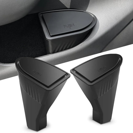 for Tesla Model Y Trash Can with Lid Front Door Automatic Trash Bin Plug Pocket Garbage Can Bin for Model Y 2024 2023 2022 2021